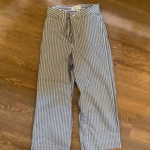 Madewell Wide Leg Stripe Pants